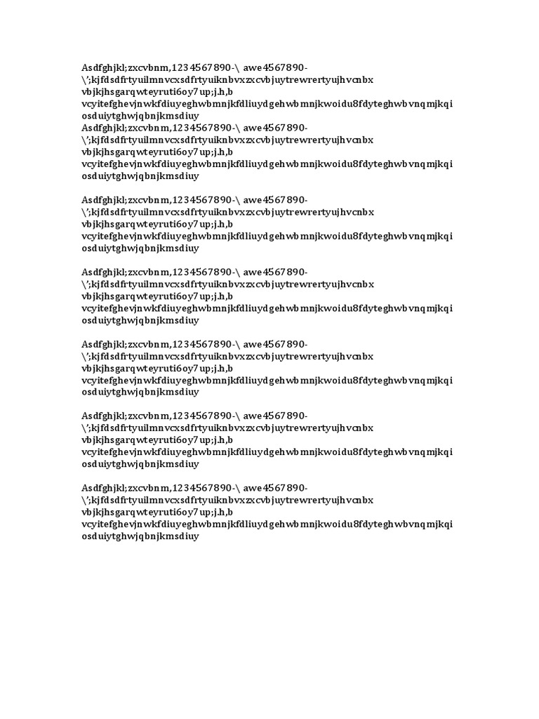 Random Text Generator Output | PDF