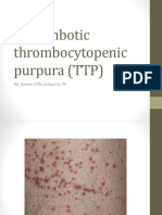 Thrombotic Thrombocytopenic Purpura (TTP) : Rd. Kemas Diffa Zahputra. PK
