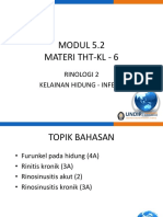 Rinologi 2 - Modul 5.2 - Kelainan Hidung - Infeksi PDF