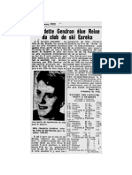Article From L'Algonquin, 31 March 1955, About Claudette Gendron Becoming Principal Skiier at The Eureka Ski Club