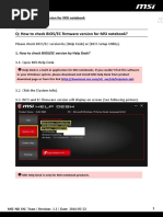 MSI EC Firmware Update Guide | PDF | Laptop | Personal Computers