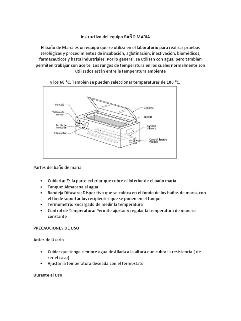 Uso del Baño María en procesos industriales