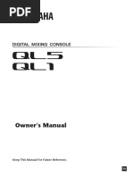 Yamaha Ql5 Ql1 Manual