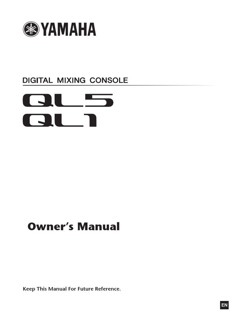 Yamaha Ql5 Ql1 Manual PDF Electronics Electrical Engineering