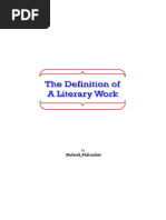 Download The Definition of a Literary Work by Mubarak Abdessalami SN389262 doc pdf