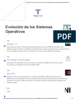 Linea de Tiempo: Evolución de Los Sistemas Operativos