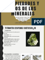 Propiedades y Usos de Los Minerales