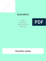 Clase 1 Gramática Sustantivo y Determiante