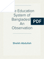 The Education System of Bangladesh