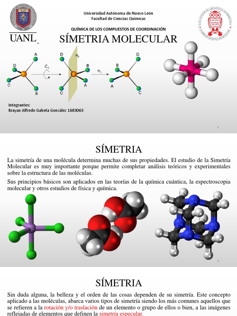 Simetria Molecular | Simetría | Moléculas