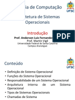 Introdução à Arquitetura de Sistemas Operacionais