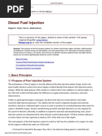 Diesel Fuel Injection