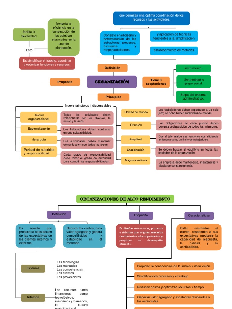 Mapa Conceptual de Organizacion | PDF | Toma de decisiones | Planificación