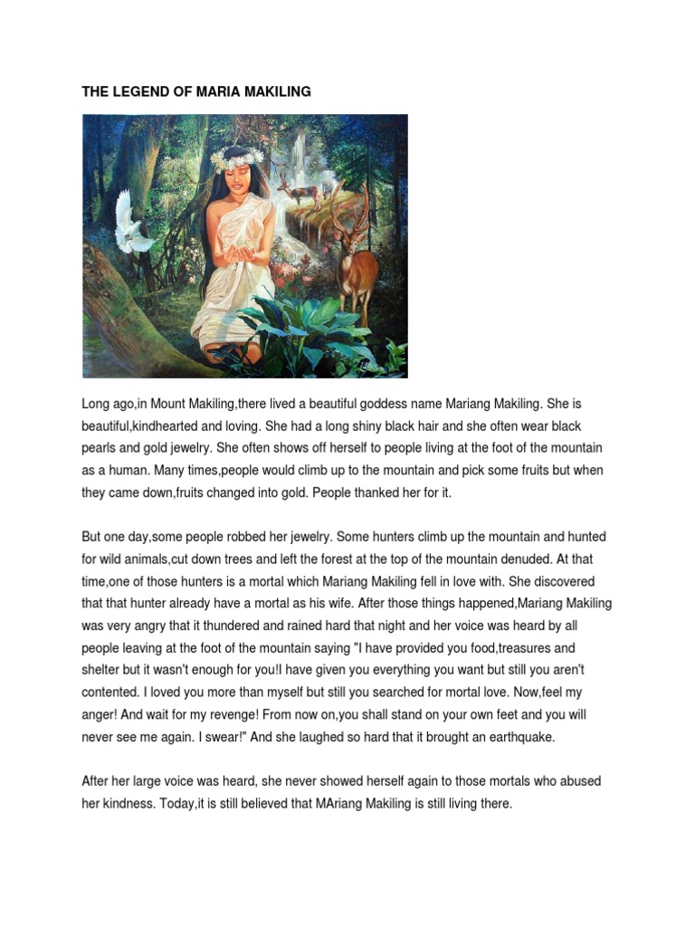 The Legend of Mariang Makiling | PDF | Jewelry | Design