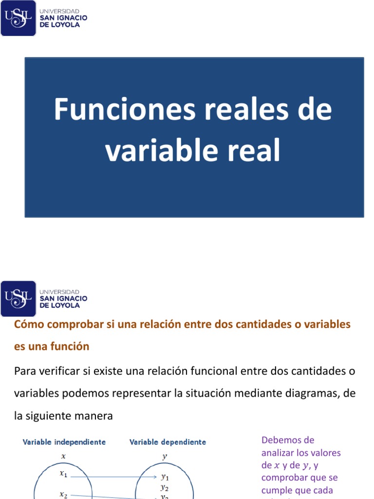 Funciones Reales de Variable Real | PDF | Función (Matemáticas ...