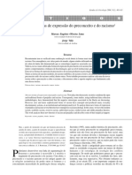 As Novas Formas de Expressão Do Preconceito e Do Racismo