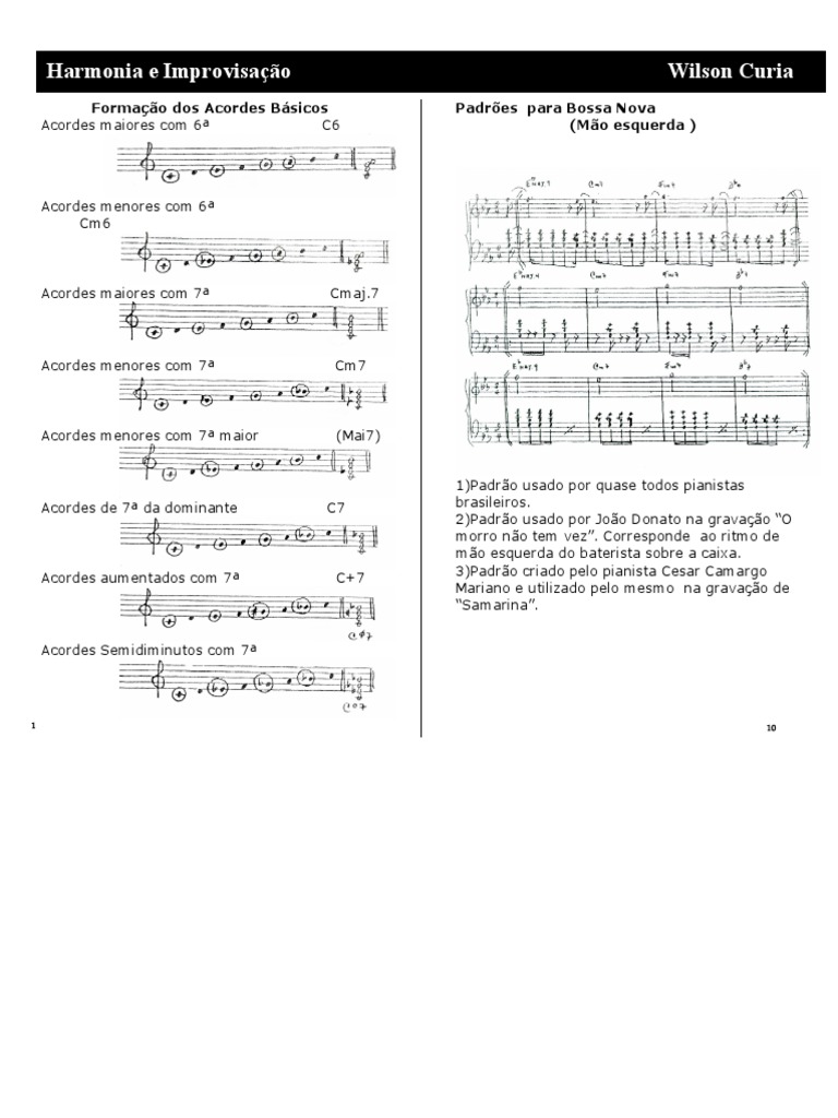 Improvisacao Aula 3 PDF, PDF, Acorde (música)