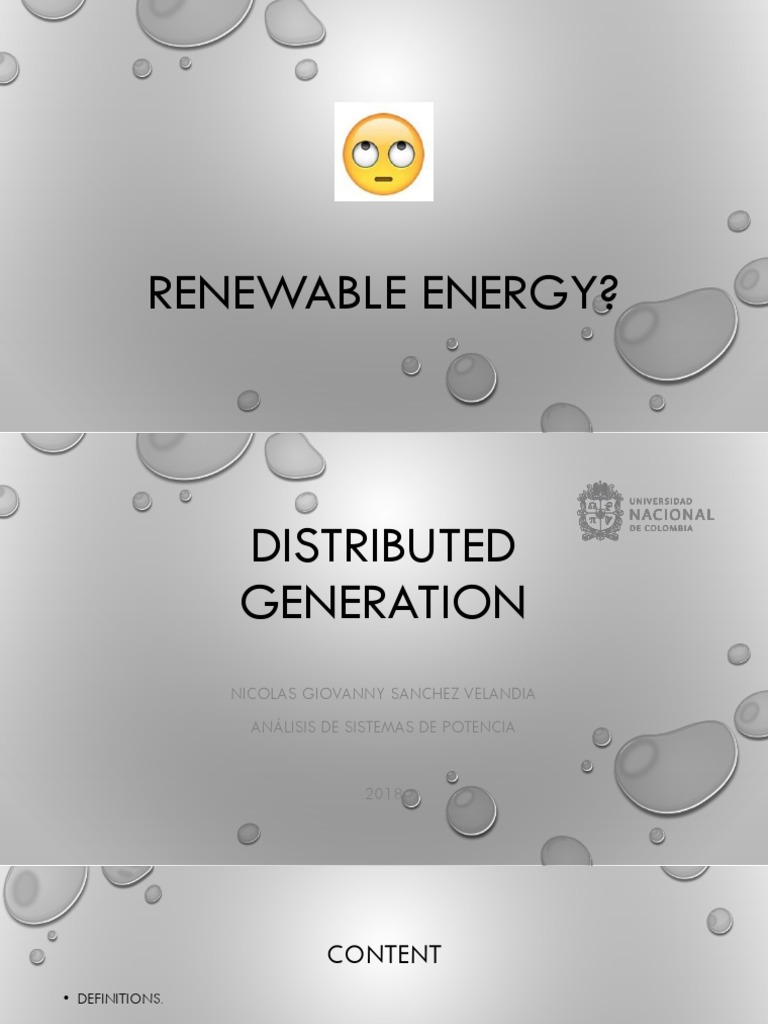 Overview of Distributed Generation Systems | PDF | Electricity ...