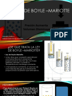 Ley Boyle-Mariotte inversamente proporcional presión volumen gas