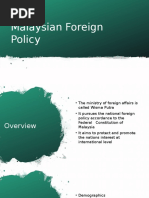 Malaysian Foreign Policy