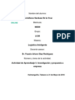 Actividad de Aprendizaje 3. Investigación y Propuesta A Empresa