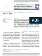 A Problem Design and Constraint Modelling Approach For Collaborative