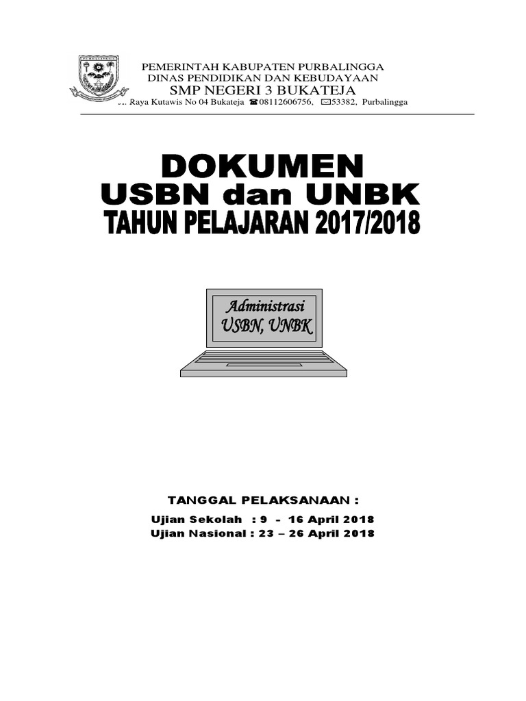56 Contoh Sampul Naskah Ujian Sekolah