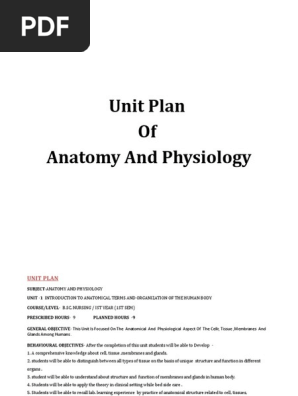 unit plan for sem 1