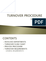 Turn Over Procedure