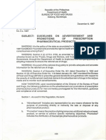 BFAD Regulation No. 5 S. 1987
