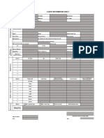 Client Information Sheet: Residence Address (Temporary Residence - Apartment/s, Bedspace)