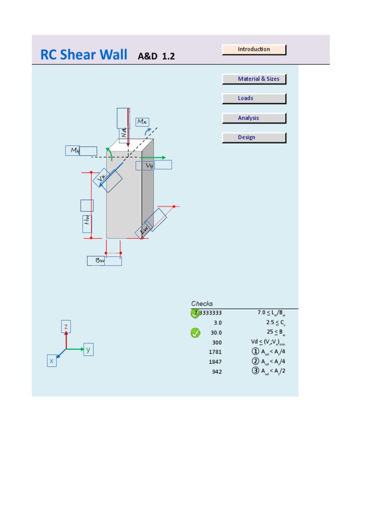 RC Shear Wall 1.2 | PDF