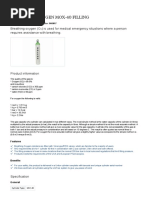 Breathing Oxygen Mox-40 Filling
