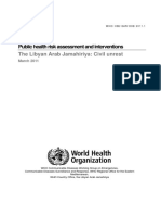 Public Health Risk Assessment and Interventions: The Libyan Arab Jamahiriya: Civil Unrest