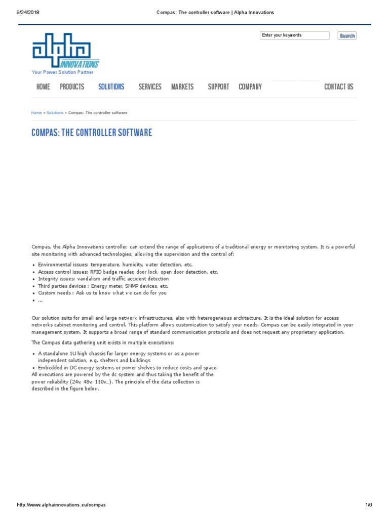 Compas - The Controller Software - Alpha Innovations | PDF | Computer ...