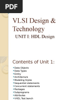 Unit I HDL Design