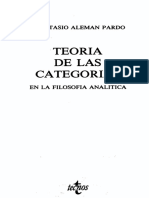 Anastasio Alemán Pardo Teoría de Las Categorías en La Filosofía Analítica