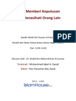 Id Adab Memberi Keputusan Dan Menasihati Orang Lain - Ok PDF