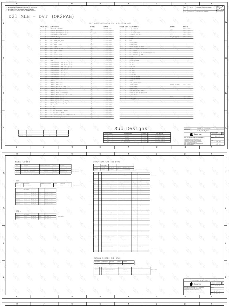 Iphone 8 Plus Schematic | PDF | Mobile Phones | Mac Os