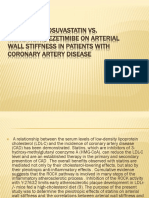 Effects of Rosuvastatin vs. Simvastatin/Ezetimibe On Arterial Wall Stiffness in Patients With Coronary Artery Disease