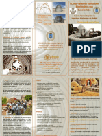 TRÍPTICO I Curso-Taller de Edificación Bioclimática Con Superadobe PDF