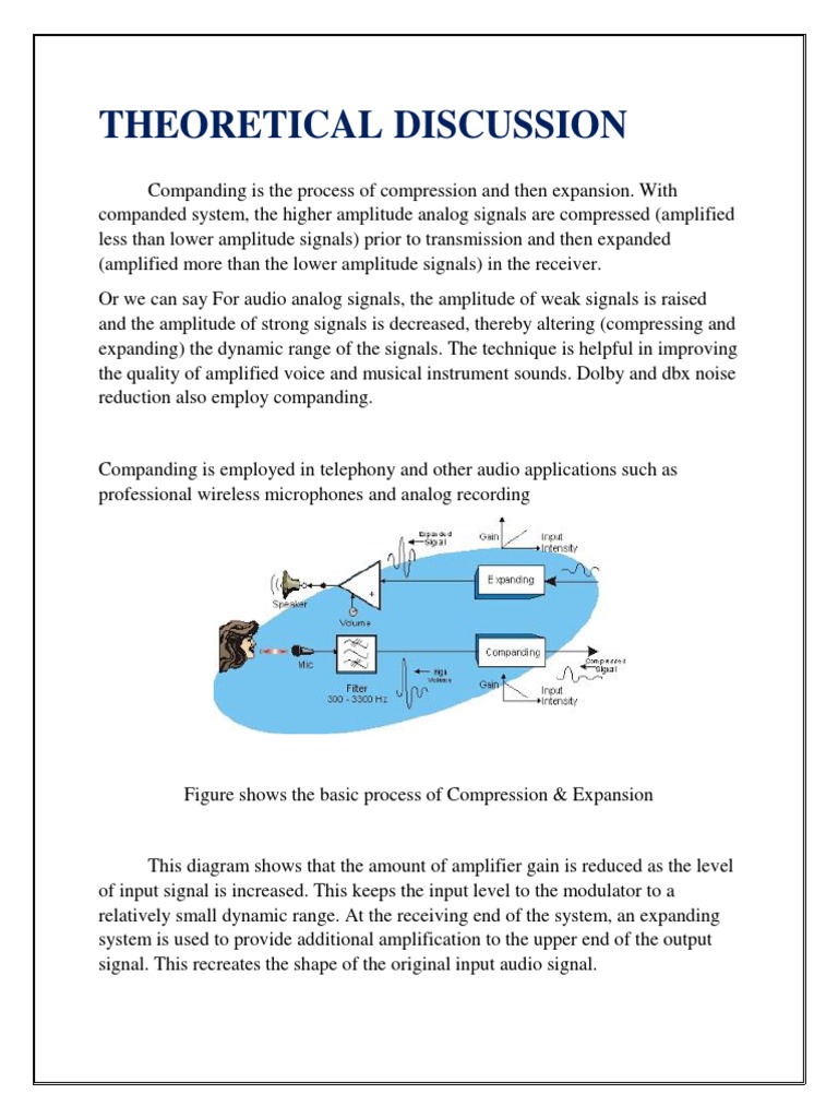 Understanding Companding in Audio Signals | PDF | Signal To Noise Ratio ...