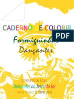 Caderno de Colorir Exposição Dançantes Na Terra Do Sol