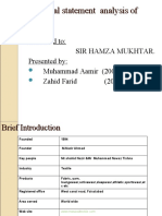 Financial Statement Analysis of MTM