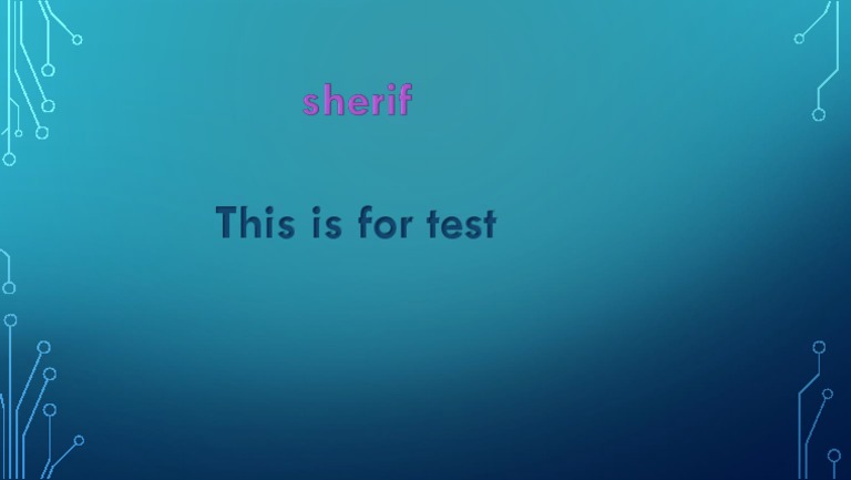 This Is For Test | PDF