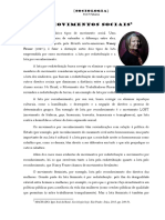 Movimentos sociais: luta por redistribuição e reconhecimento