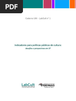 2018 03 Caderno UM LabCult 1 Indicadores Culturais Final