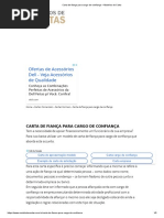 Carta de Fiança Para Cargo de Confiança – Modelos de Carta