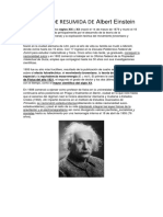 Biografia de Resumida de Albert Einstein