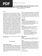 The Use of Mobile Phones in Learning English Language by Sultan Qaboos University Students: Practices, Attitudes and Challenges